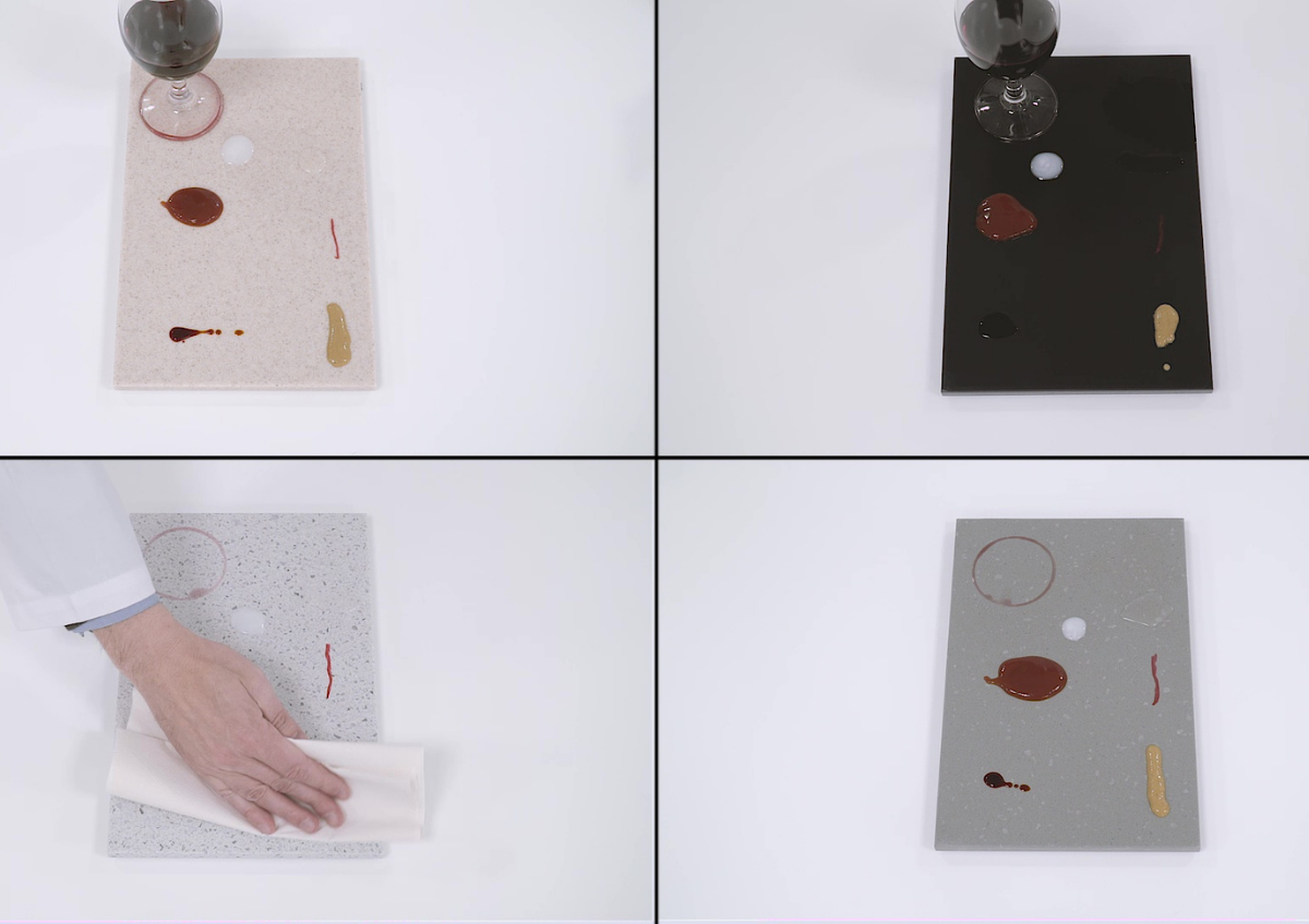 Comment nettoyer et réparer Krion® LUX: étapes pour nettoyer et réparer la surface solide